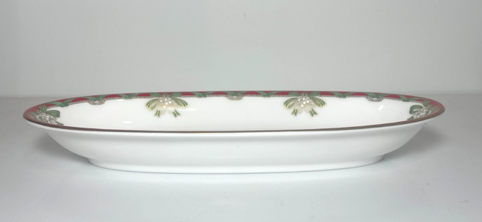 Waterford Holiday Ribbons Oval Tray 10 5/8"1