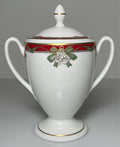 Waterford Holiday Ribbons Sugar Bowl and Lid 4 1/4"0