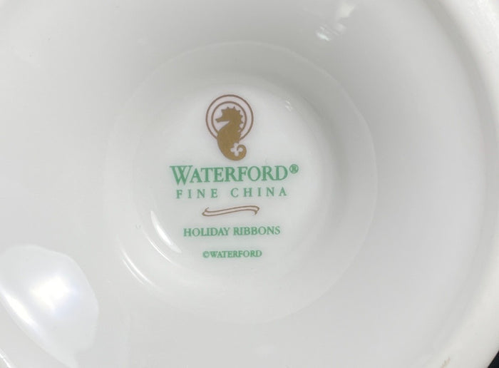 Waterford Holiday Ribbons Sugar Bowl and Lid 4 1/4"2