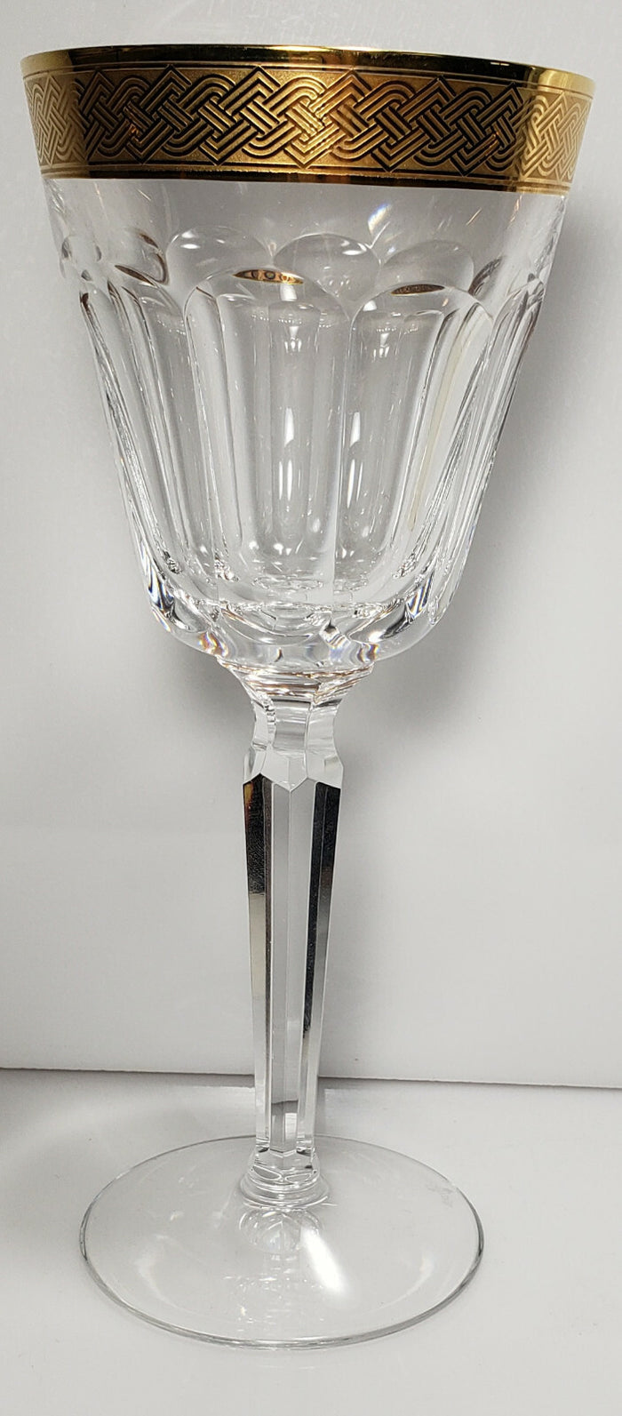 Waterford Kells Gold Water Goblet 8 1/4"0
