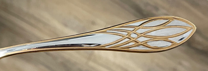 Waterford Lismore Gold Stainless Salad Fork 7 1/8" Korea2