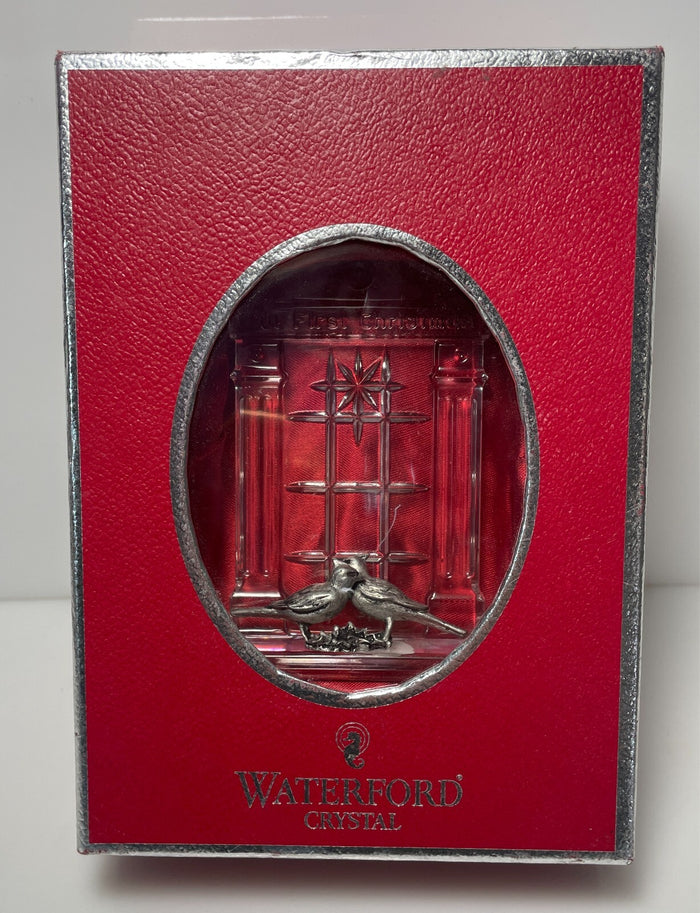 Waterford Our First Christmas Window 4 3/4" Boxed1