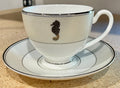 Waterford Seahorse Ivory Cup and Saucer Set0
