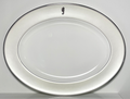 Waterford Seahorse Ivory Oval Platter 15 1/2"0