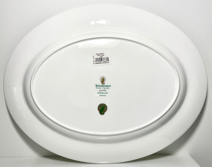 Waterford Seahorse Ivory Oval Platter 15 1/2"1