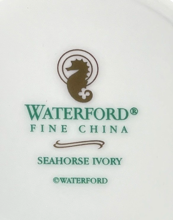 Waterford Seahorse Ivory Oval Vegetable Bowl 9 5/8"2