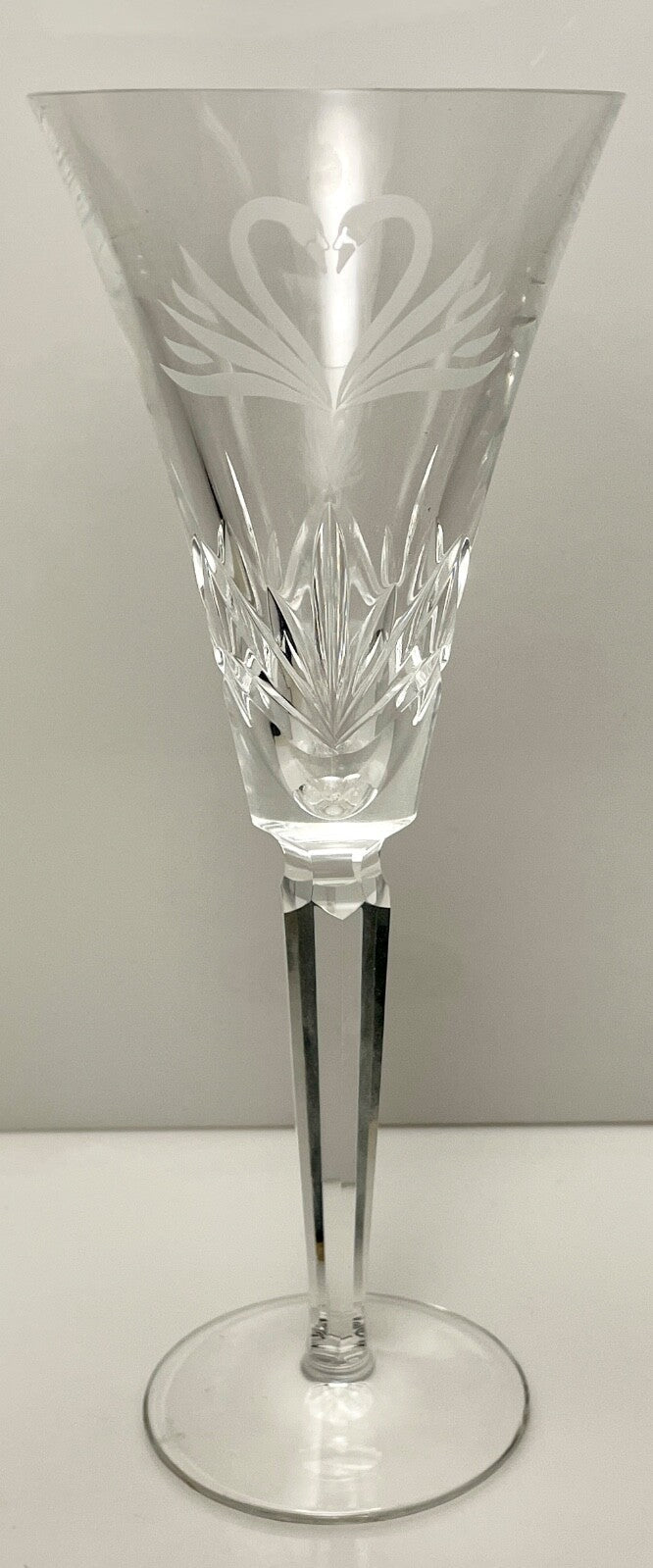 Waterford Wedding Collection Swan Champagne Flute 9 1/4"0