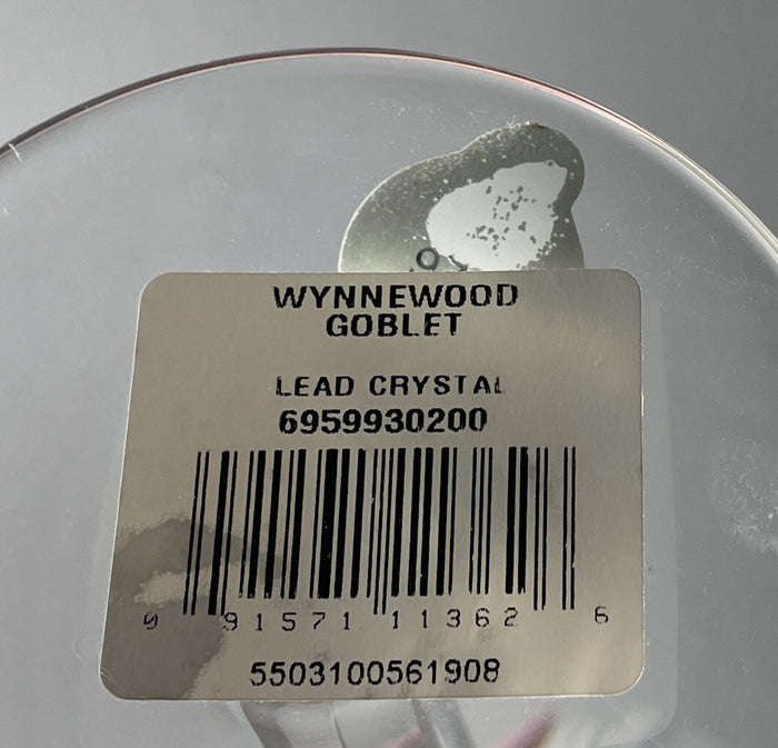 Waterford Wynnewood Goblet 8 1/2" New2