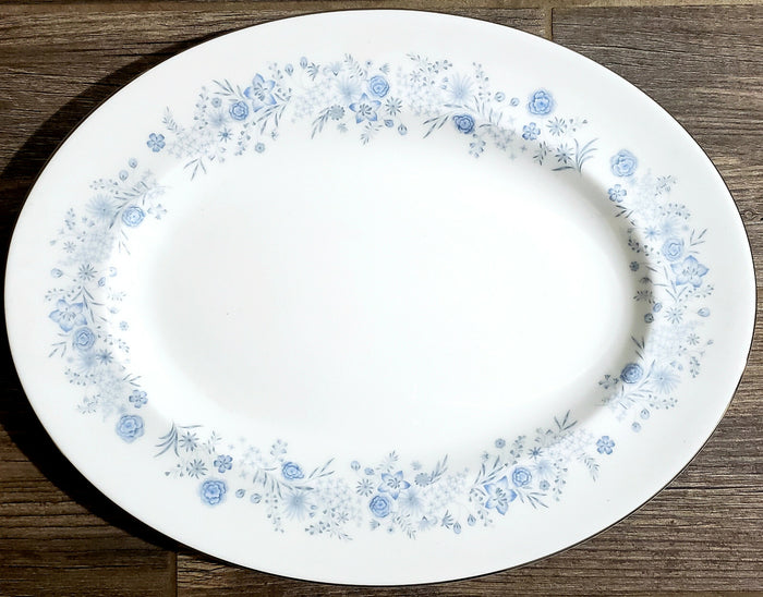 Wedgwood Belle Fleur Oval Serving Platter 13 7/8"0