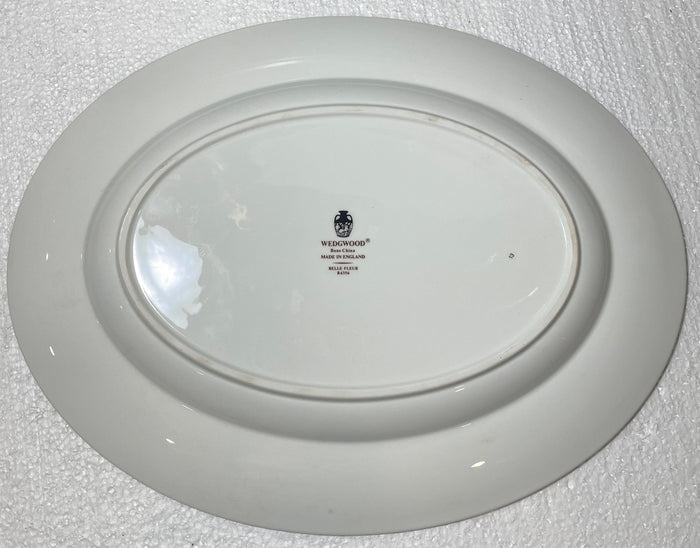 Wedgwood Belle Fleur Oval Serving Platter 13 7/8"2