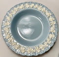 Wedgwood Cream Color on Lavender Soup Bowl 8 1/8" Shell Edge0
