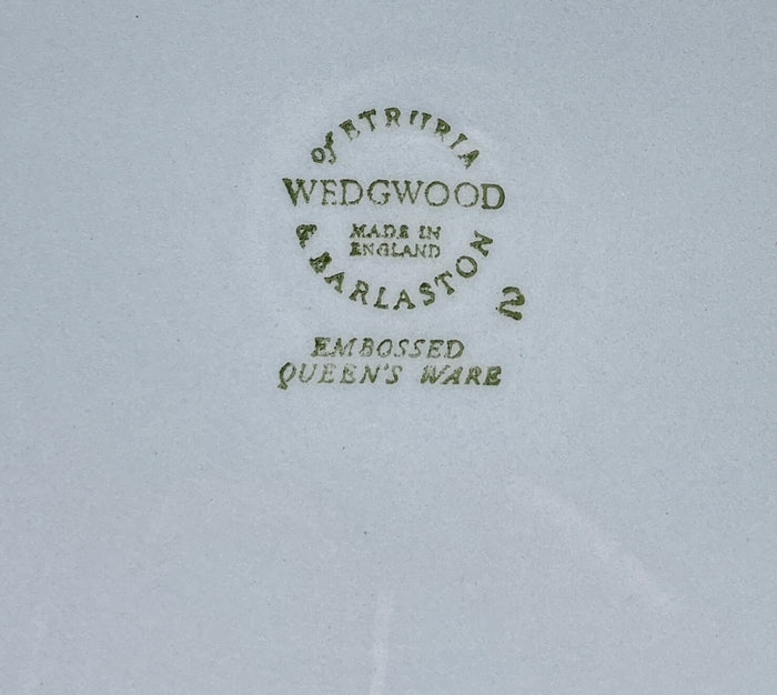 Wedgwood Cream Color on Lavender Soup Bowl 8 1/8" Shell Edge1