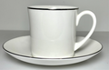 Wedgwood Formal Platinum Cup and Saucer Set0