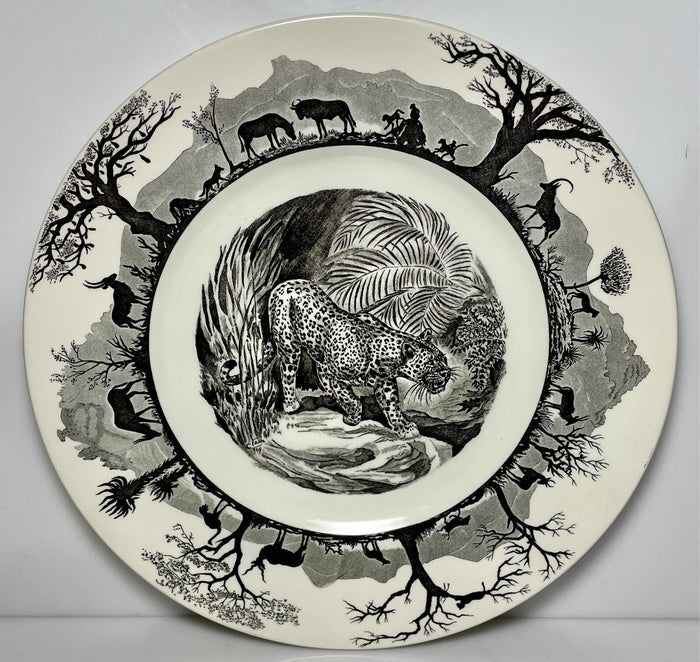 Wedgwood Kruger National Park Dinner Plate Leopard 10 3/4" No Map0