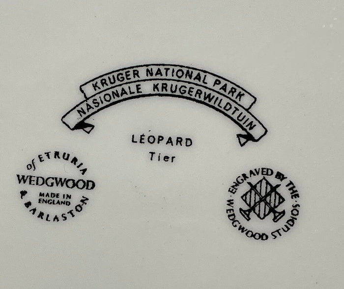 Wedgwood Kruger National Park Dinner Plate Leopard 10 3/4" No Map1