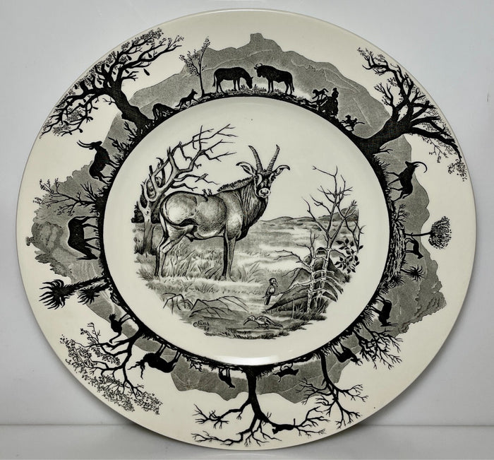 Wedgwood Kruger National Park Dinner Plate Roan Antelope 10 3/4" No Map0