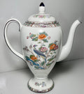 Wedgwood Kutani Crane Coffee Pot and Lid 10 1/8" 5 Cup0