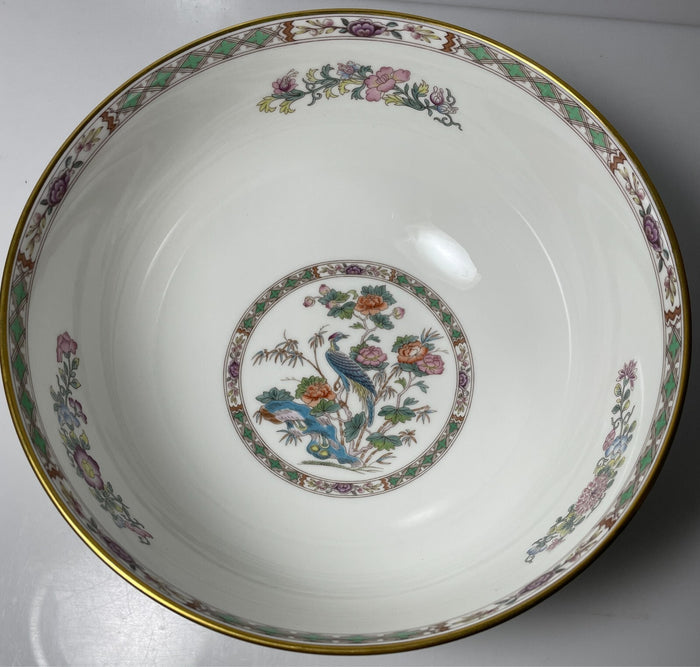 Wedgwood Kutani Crane Salad Bowl 8" Gold Trim1