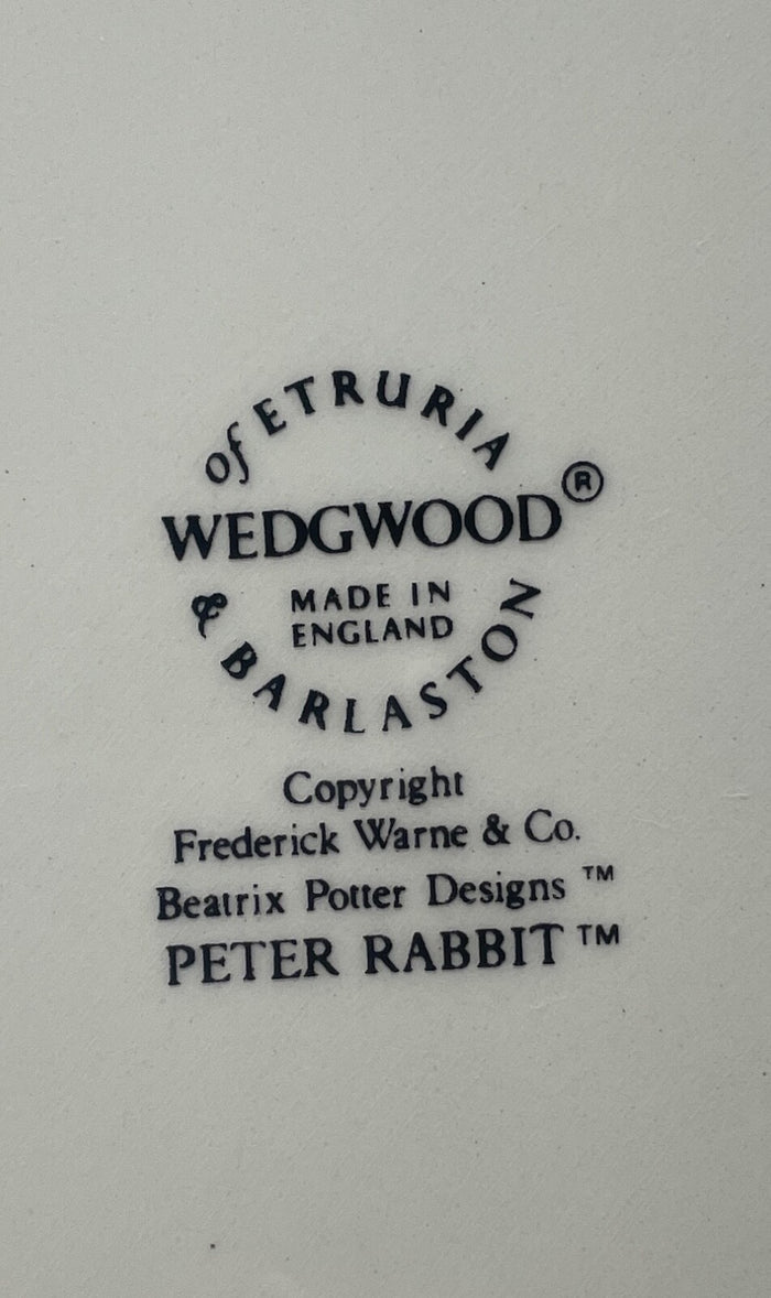 Wedgwood Peter Rabbit Porringer Bowl Stop Thief 6 5/8"1