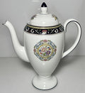 Wedgwood Runnymede Blue Coffee Pot and Lid 10 1/4" 5 Cup0