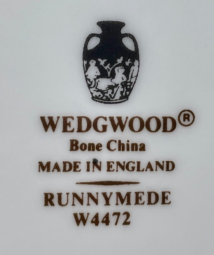 Wedgwood Runnymede Blue Footed Cup and Saucer Set1