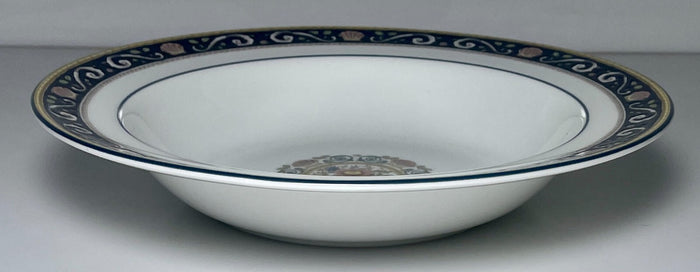 Wedgwood Runnymede Blue Rim Soup Bowl 8"1