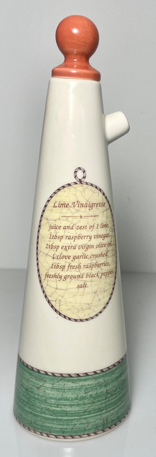 Wedgwood Sarah's Garden Vinegar Cruet and Stopper 8 3/4"1