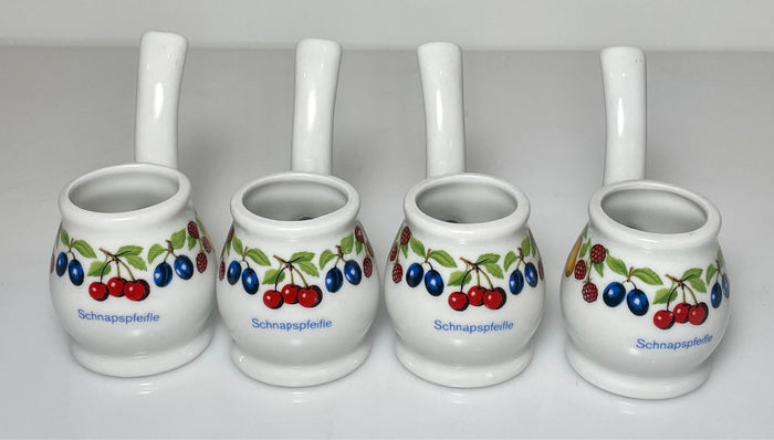 Weisenbach Schnapspfeifle Pipe Shaped Schnapps Brandy Sipper Set of 40
