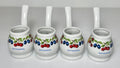 Weisenbach Schnapspfeifle Pipe Shaped Schnapps Brandy Sipper Set of 40