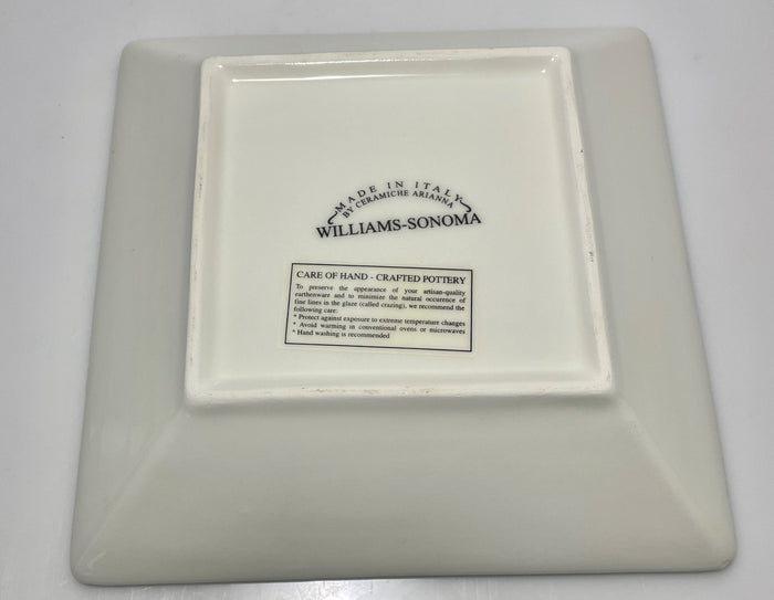 Williams Sonoma Ceramiche Arianna Square Serving Bowl 13" Country Farmhouse4
