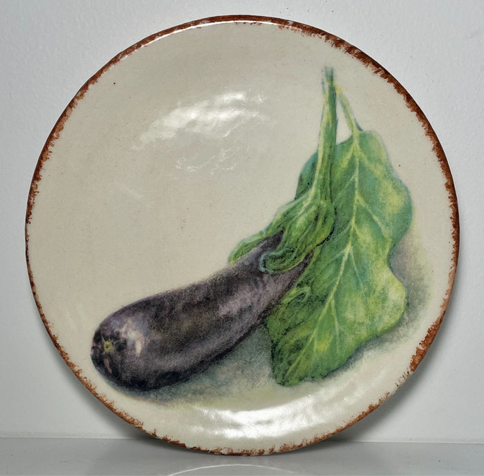 Williams Sonoma Jardin Potager Salad Plate Eggplant 8 1/4"0