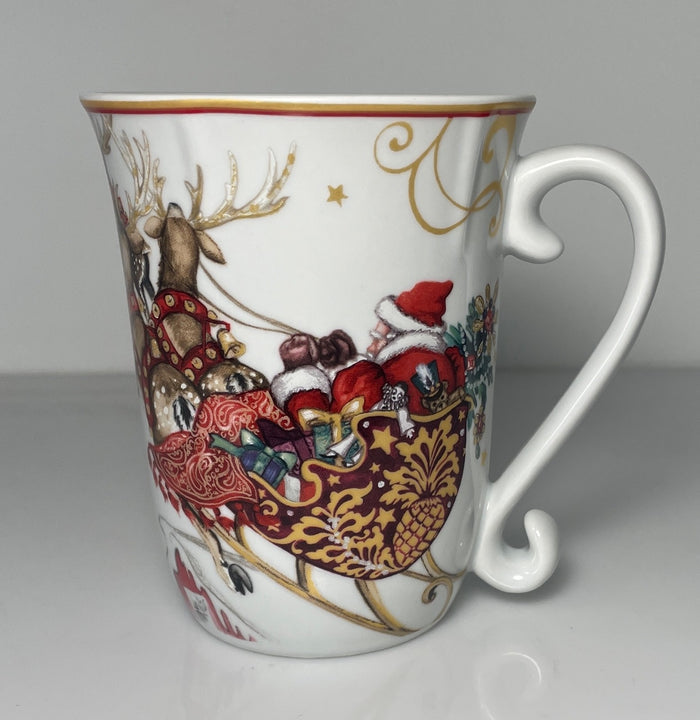 Williams Sonoma Twas the Night Before Christmas Mug 4 5/8" Sleigh0