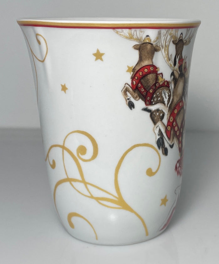 Williams Sonoma Twas the Night Before Christmas Mug 4 5/8" Sleigh1