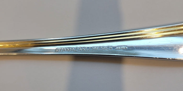 Yamazaki Ramona Gold Fork Serving 9 1/4" Stainless2