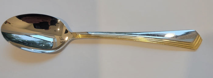 Yamazaki Ramona Gold Soup Place Spoon 7 1/4" Stainless0